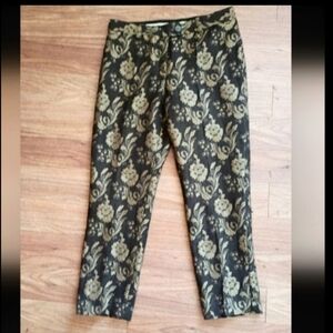 Moschino Cheap and chic Embroidered Wool/Silk Blend Trousers sz 10